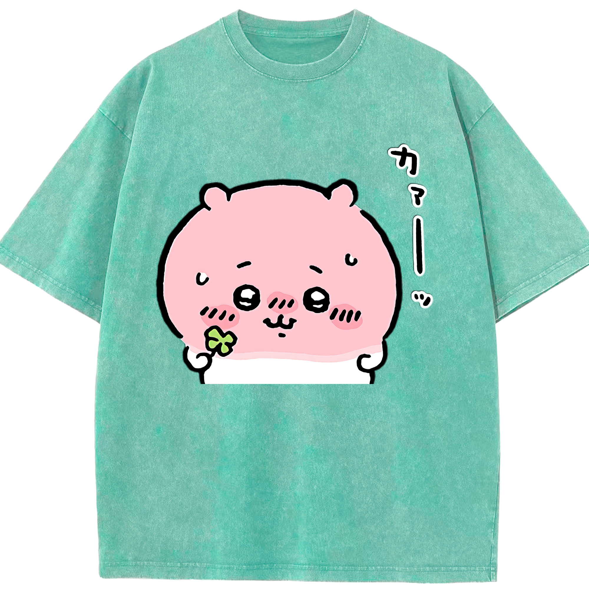（画像用） ちいかわ ちいかわ Chii-kawa chiikawa 綿100% ヴィンテージ風 半袖Tシャツ（フロントプリント）